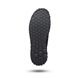 Black hexagonal tread sole for mountain biking shoes