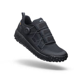 Black mountain bike shoe with BOA dial and rugged sole for trail riding