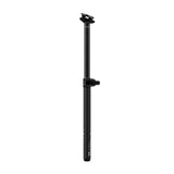 Black adjustable bike dropper seat post for mountain biking