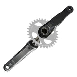Shimano Deore XT crankset with chainrings for mountain bikes