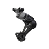 Shimano Deore rear derailleur for mountain bikes, sleek black design