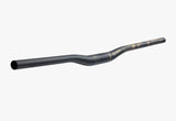 Black and gold mountain bike handlebar with ERA branding for trail riding