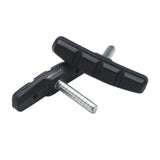 Black bike brake pads with metal bolts for mountain biking