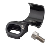 Black bike shifter mount with bolt, labeled SHIFTMOUNT MM-ISII 1811-01, for mountain bike components