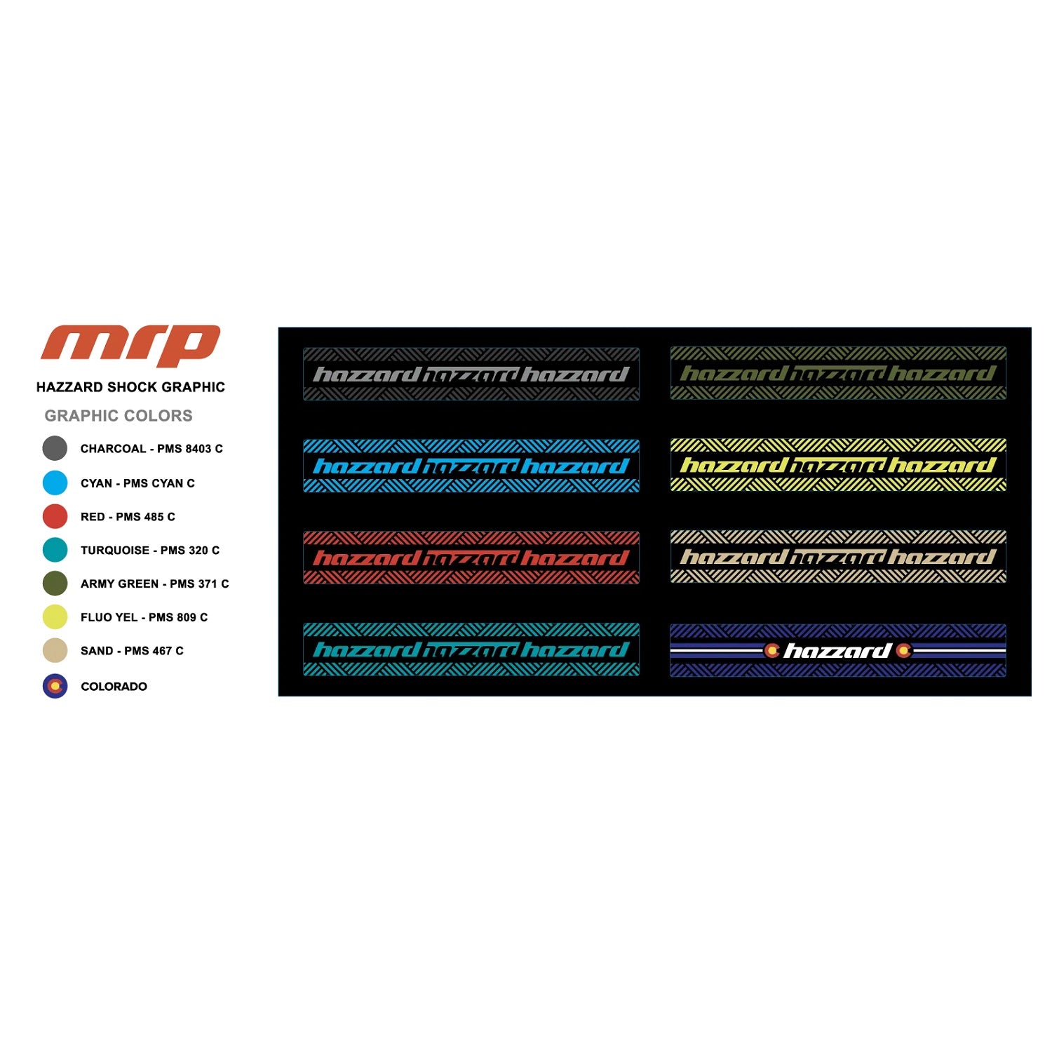 MRP Shock Decal Set - Hazzard - ReEvolution