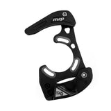 MRP SXg carbon chain guide for mountain bikes, black with silver logo, protects drivetrain