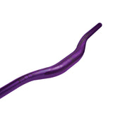 Purple Race Face bicycle handlebar with sleek design for mountain biking
