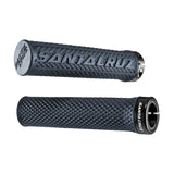 Santa Cruz bike grips with textured pattern for enhanced control and comfort