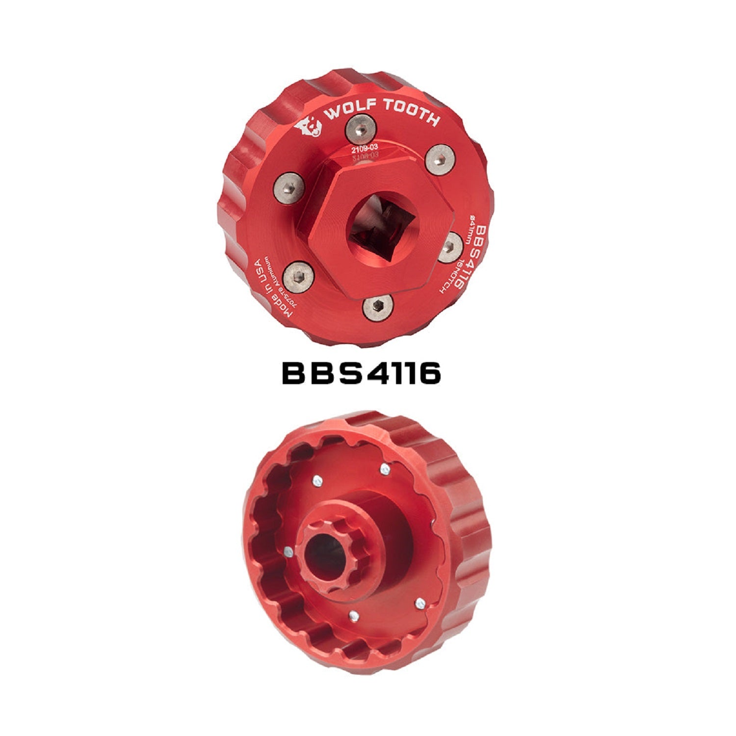 Wolftooth Bottom Bracket Tool - 16 notch 41mm-Red - ReEvolution
