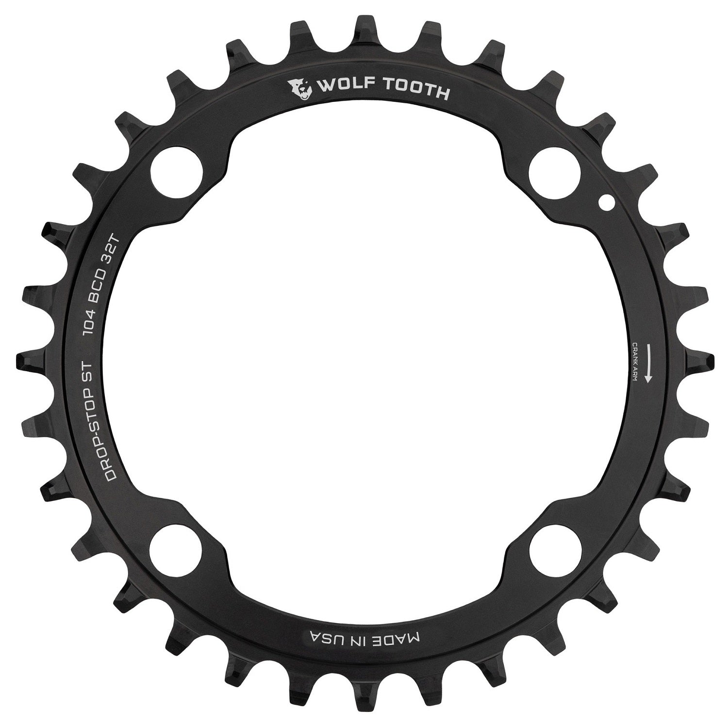 Wolftooth Chainring BCD 104x32T Drop-Stop ST-Black - ReEvolution