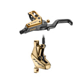 TRP EVO Pro gold mountain bike brake lever and caliper set