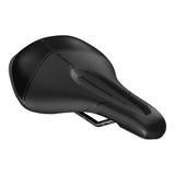 Black Siren mountain bike saddle with ergonomic design and textured grip
