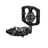 Renthal mountain bike clipless pedals with durable black platform design