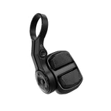 Black mountain bike pedal with textured grip and T25 screw design