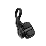 Black mountain bike pedal with textured grip and T25 bolt design