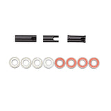 Bike bearings and black axle spacers for mountain bike maintenance and upgrades