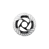 Shimano disc brake rotor with sleek design for mountain bikes