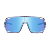 Blue mirrored Ridescape AR cycling sunglasses with a clear frame.