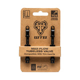 WTB Max-Flow Tubeless Valve for Presta 44mm, TCS Tubeless Ready, Compatible with Tire Inserts