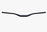 Black carbon fiber mountain bike handlebar for trail and enduro riding