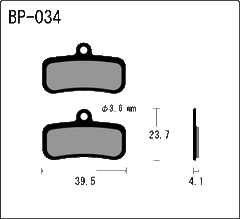 Vesrah Brake Pads Trail (Orange) Ceramic-Shimano Saint M820/XTR M9120