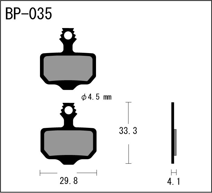 Vesrah Brake Pads DH (Blue) Ceramic-Avid Elixir/ SRAM Level