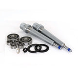 Bike suspension fork service kit with bearings, seals, and hardware for mountain bike maintenance