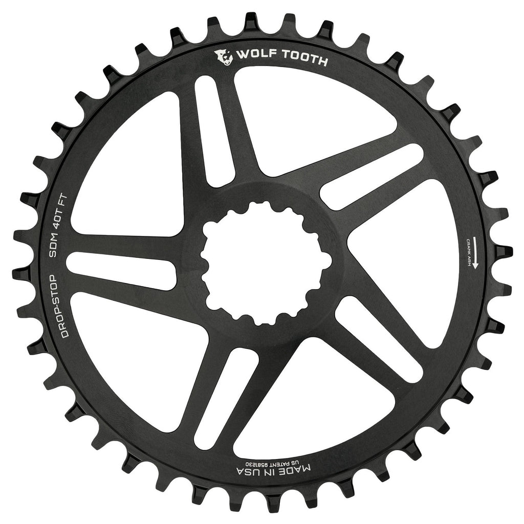 Wolftooth Direct Mount Chainring for SRAM Crank 30T Boost (52mm chainline/3mm offset)-Black