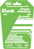 Vesrah Brake Pads Cross Country (Green) Ceramic-SRAM Red